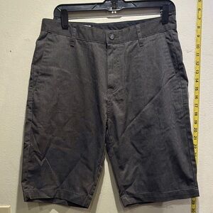 Volcom Charcoal Flat Front Shorts